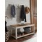 Alaterre Furniture Savannah Coat Hook with Bench Set, Ivory ASVA0329IVW - alternate 2